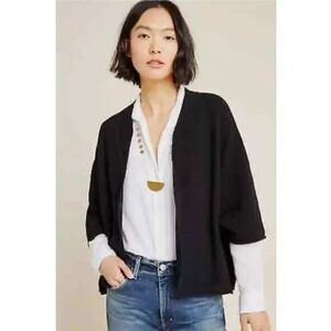 AKEMI + KIN Anthropologie Women Open Leland Black Cardigan Sweater One Size Boho